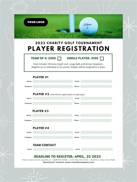 golf tournament registration software